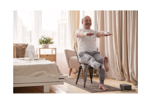 Leg raises for Senior Balance