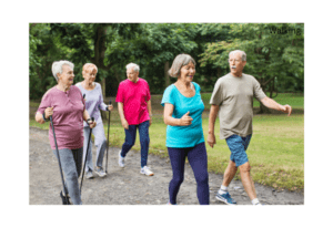 seniors walking