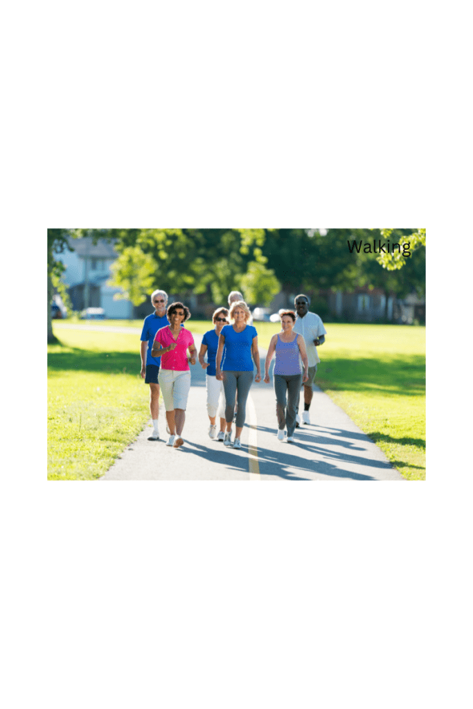 seniors enjoying a walk