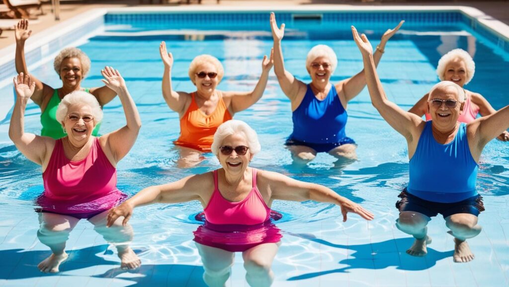 Water aerobics for senior citizens